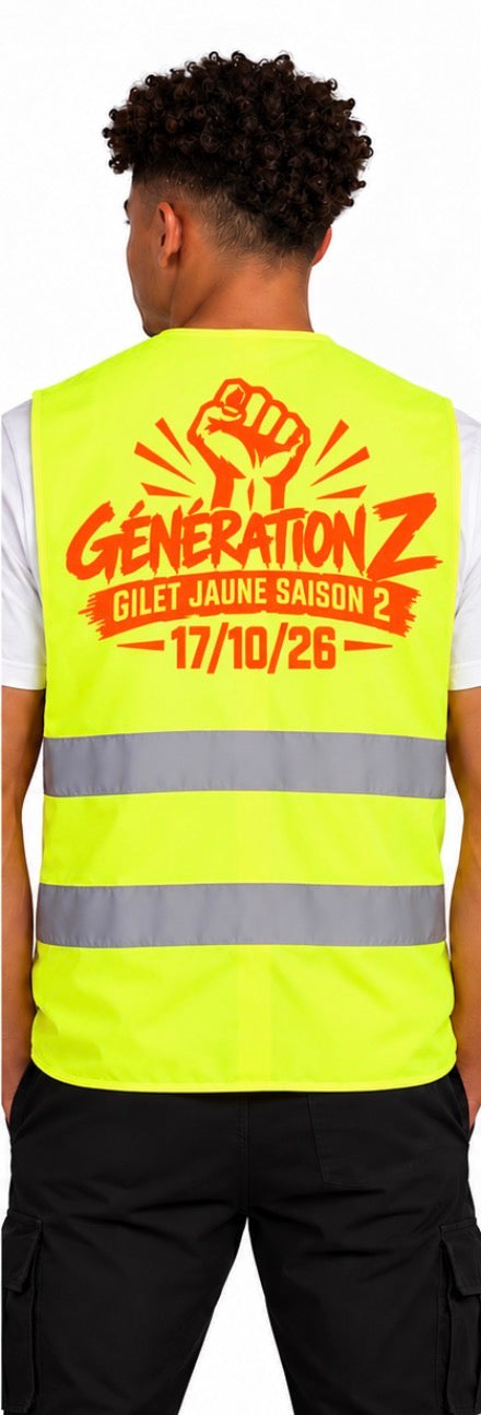 GILET JAUNE ( 6 couleurs disponible)