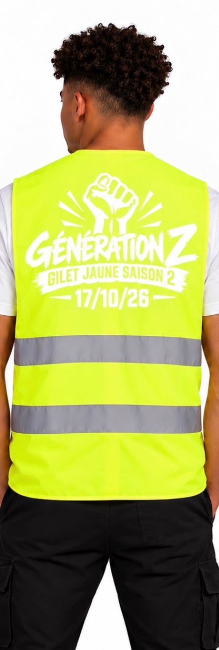 GILET JAUNE ( 6 couleurs disponible)
