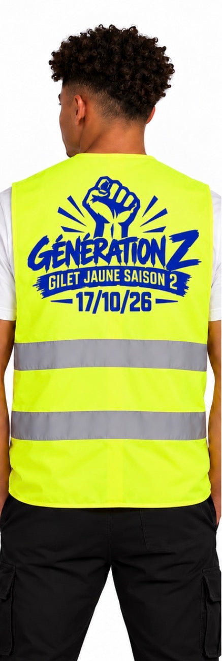 GILET JAUNE ( 6 couleurs disponible)